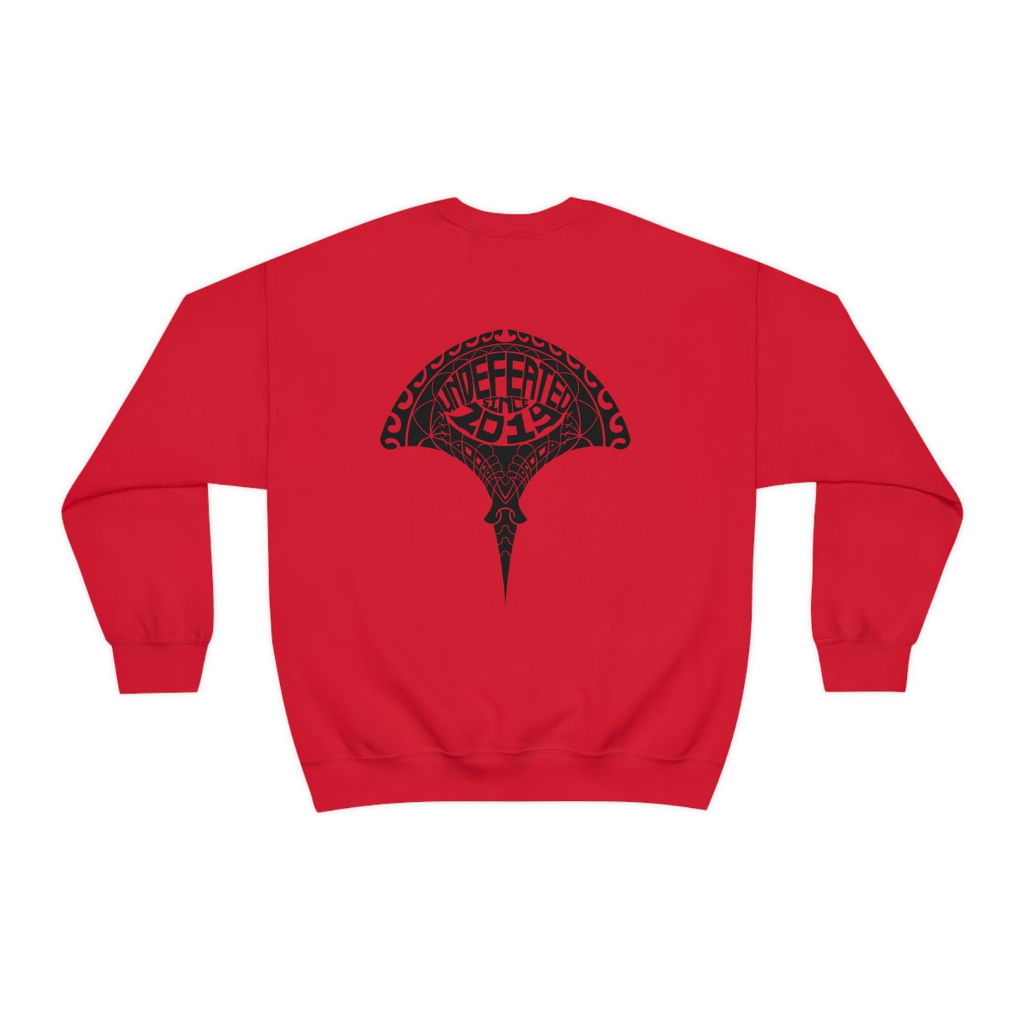 Stingrays Crewneck Sweatshirt Black Design Front and Back