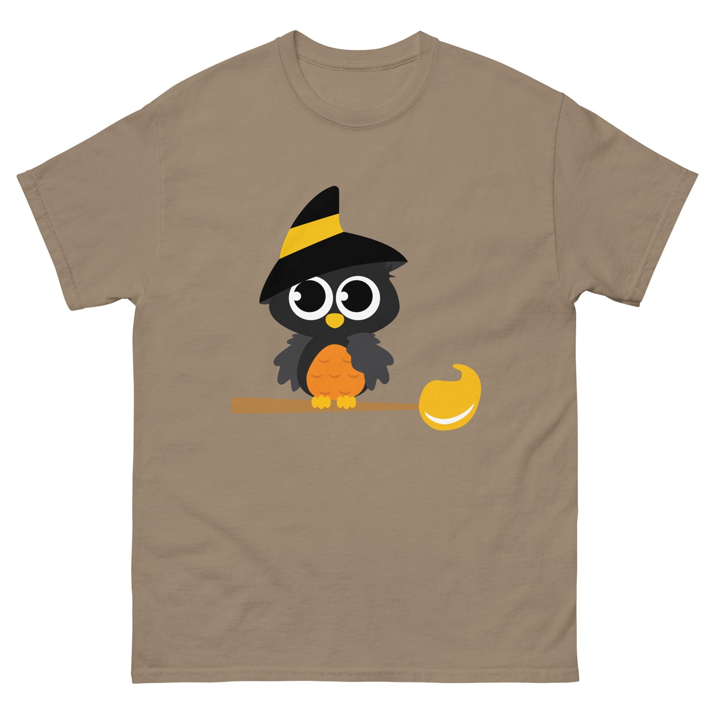 Halloween Owl on a Broom Tee