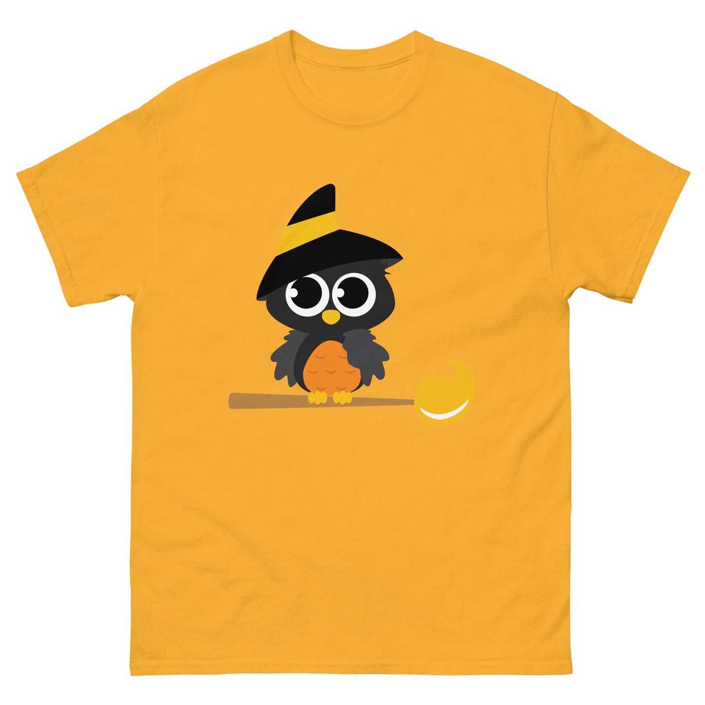 Halloween Owl on a Broom Tee