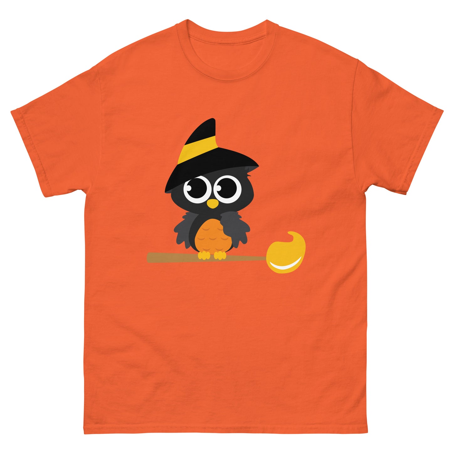 Halloween Owl on a Broom Tee