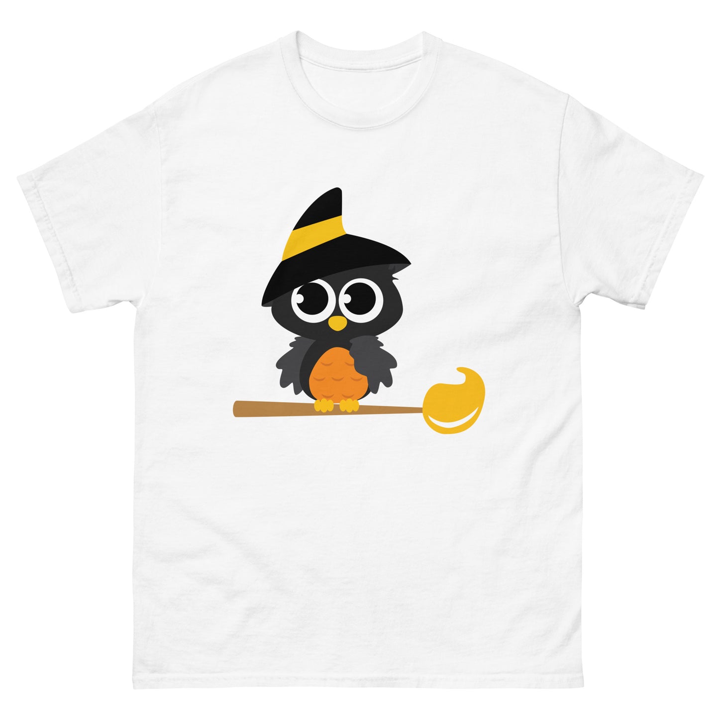 Halloween Owl on a Broom Tee