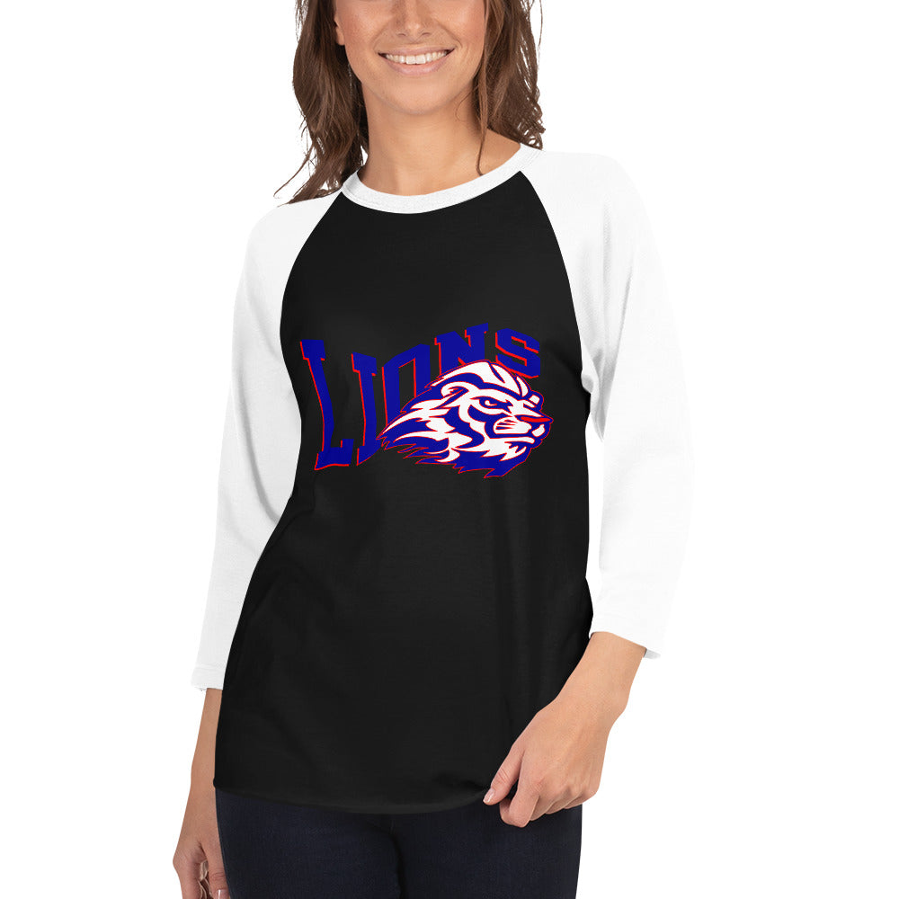3/4 sleeve raglan shirt- Peachtree Ridge - FRONT Design ONLY