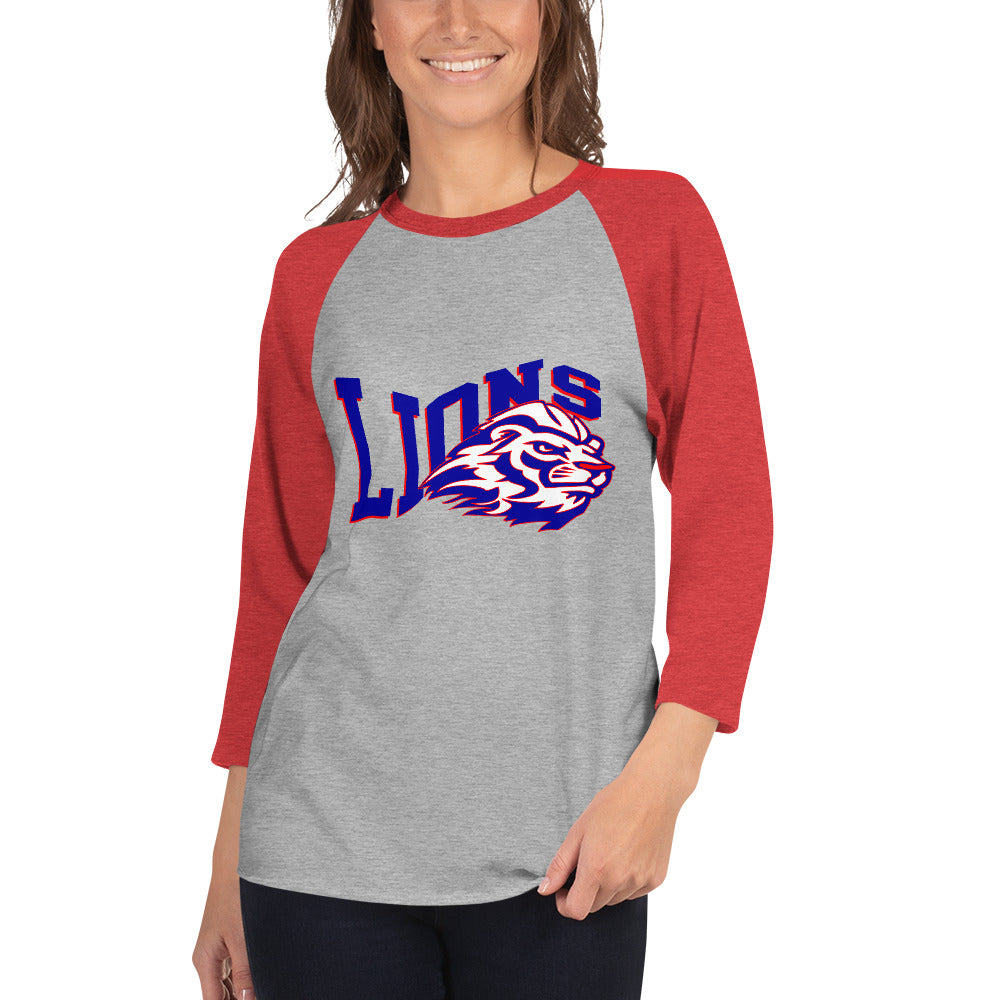 3/4 sleeve raglan shirt- Peachtree Ridge - FRONT Design ONLY